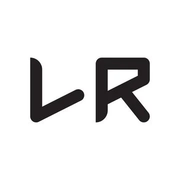 Lr initial letter vector logo icon Illustrazione stock