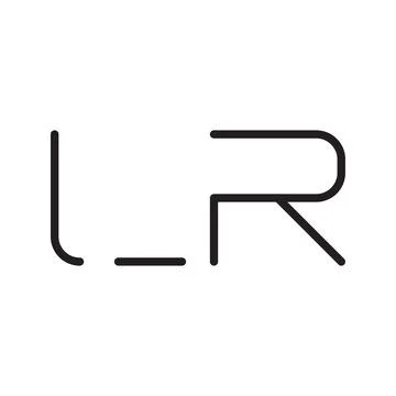 Lr initial letter vector logo icon Stock Illustration