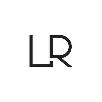 Lr initial letter vector logo Stock Illustration
