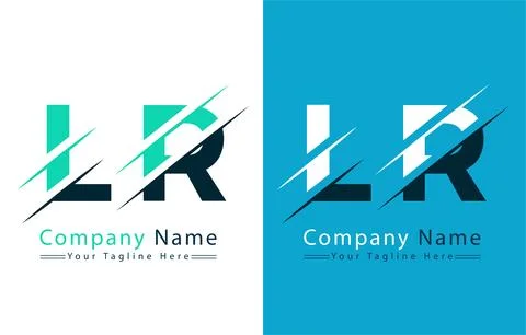 LR Letter Logo Vector Design Template Elements Stock Illustration