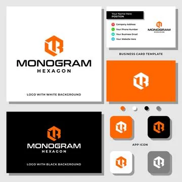 LR MONOGRAM LOGO DESIGN Stock Illustration
