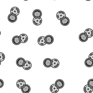 Lr44 button battery vector seamless pattern Stockillustratie