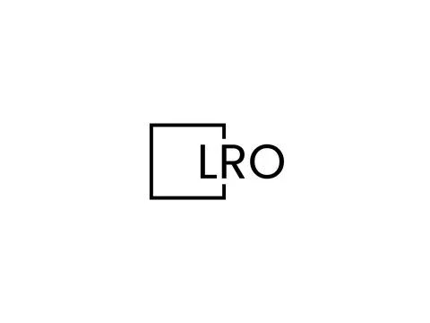 LRO letter initial logo design vector illustration Stock Illustration