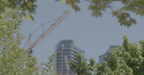 LS Framed tower Crane Stockbeeldmateriaal 53344435