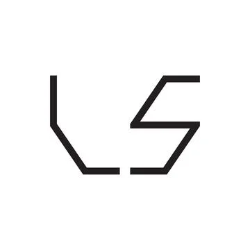 Ls initial letter vector logo icon Illustrazione stock