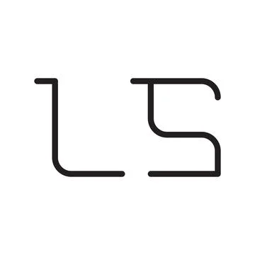 Ls initial letter vector logo icon Illustrazione stock