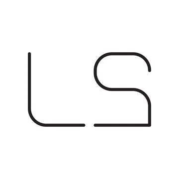 Ls initial letter vector logo icon Illustrazione stock