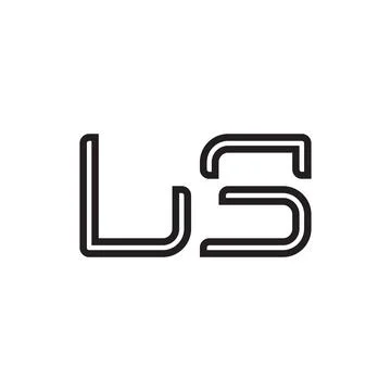 Ls initial letter vector logo icon Illustrazione stock