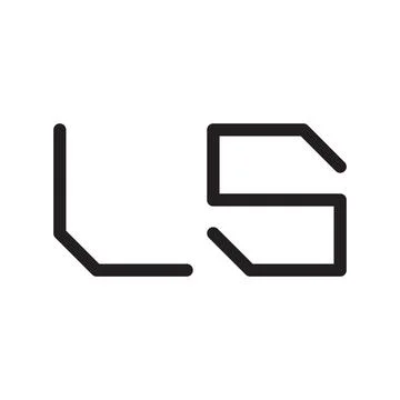 Ls initial letter vector logo icon Illustrazione stock