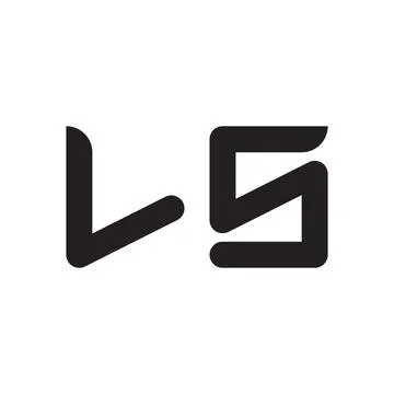 Ls initial letter vector logo icon Illustrazione stock