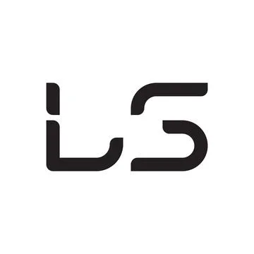 Ls initial letter vector logo icon Illustrazione stock