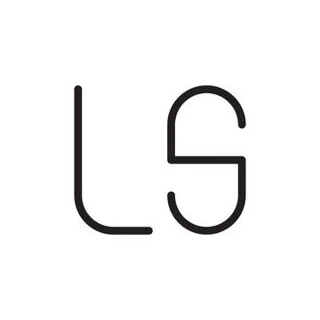 Ls initial letter vector logo icon Illustrazione stock