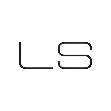 Ls initial letter vector logo icon Illustrazione stock