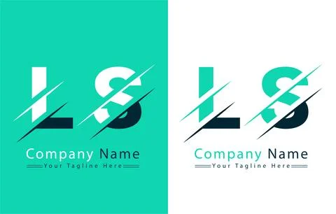 LS Letter Logo Vector Design Concept Elements 스톡 일러스트