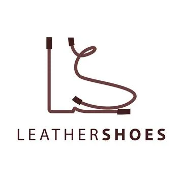 LS monogram logo with shoes Stock Illustration