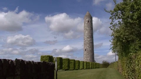 LS Round Tower Messines Peace Park in Belgium Stock Footage 98188115