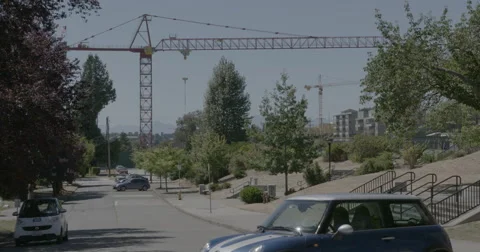 LS Tower crane Video stock 53347653