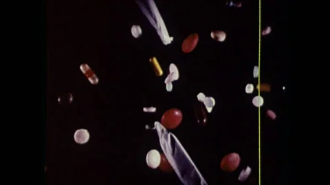 LSD ACID TRIP Dream Sequence Hallucination Drug 1960s Vintage Retro Film Movies Stock Footage 154483754
