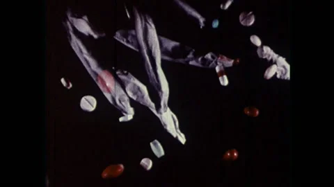 LSD ACID TRIP Dream Sequence Hallucination Drug 1960s Vintage Retro Film Movies Stock Footage 154483804