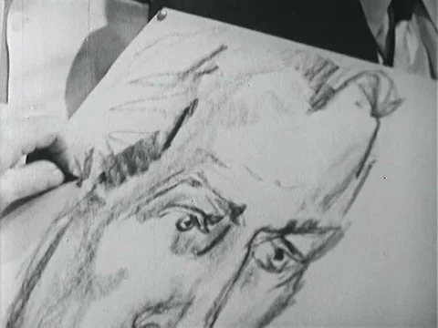 LSD psychology experiments of the 1950s. Stock Footage 75314057