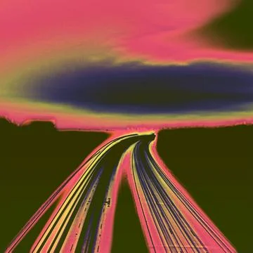LSD Road Illustrazione stock