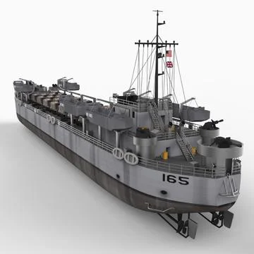 LST (Landing Ship, Tank) 3D Model