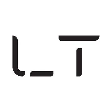 Lt initial letter vector logo icon Stock-Illustration