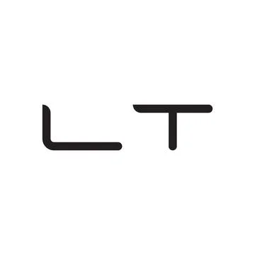 Lt initial letter vector logo icon Stock Illustration