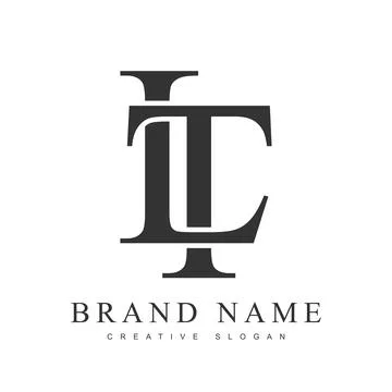 LT trendy logotype template. Initial letter l and t classic font style. Cre.. Stock Illustration