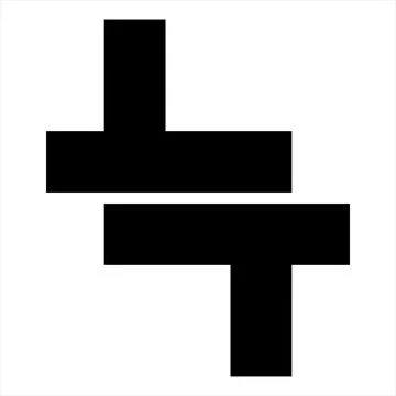 LT, TT initials geometric letter company logo Illustrazione stock
