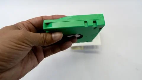 LTO tape of different capacities for data recording - 스톡 사진