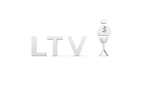 LTV concept white background 3d render illustration Stock Illustration