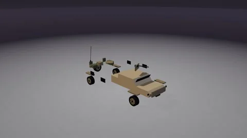 Ltv exploded view parts assembly loop 3D animation seamless loop Stock Footage 342239651