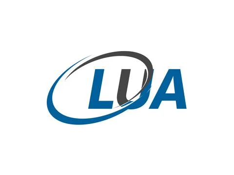 Lua creative logo design vector illustration イラスト素材