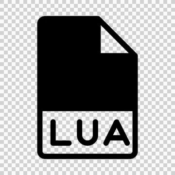 Lua file format icons. Files type symbol document icon.  イラスト素材