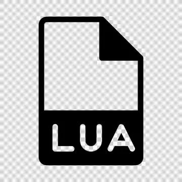 Lua file type icon. document files and folder format symbol icons イラスト素材