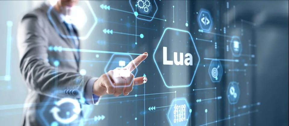 Lua Programming Language. Scripting programming language Stock-Fotos