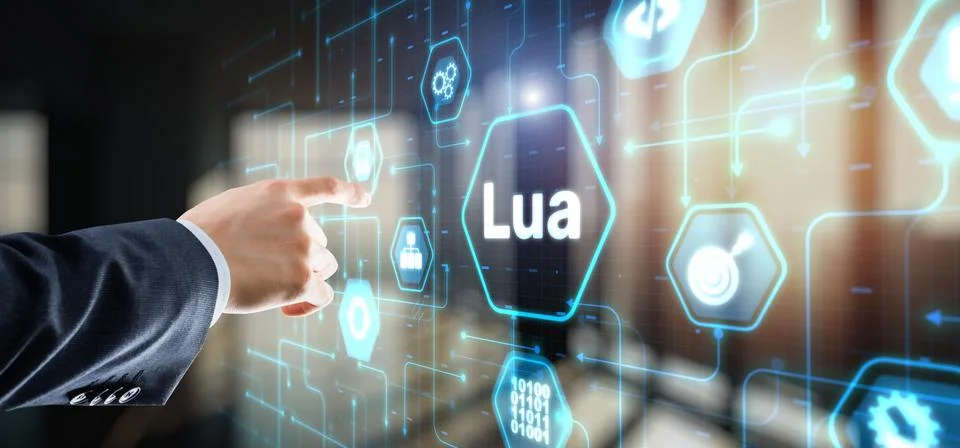 Lua Programming Language. Scripting programming language Stock-Fotos