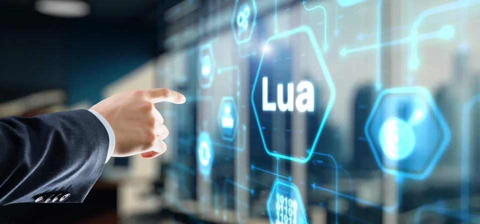 Lua Programming Language. Scripting programming language Foto stock