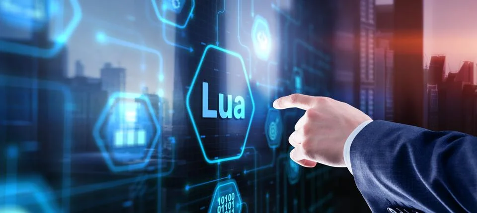 Lua Programming Language. Scripting programming language Stock Photos