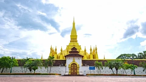 THAT LUANG TIMELAPSE Stock Footage 157198294