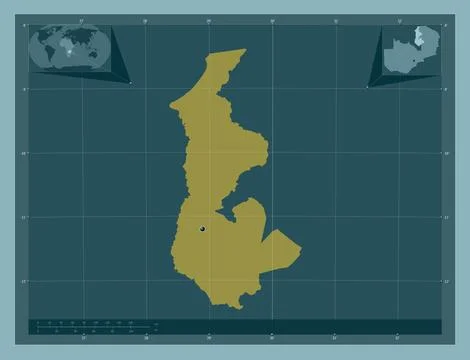 Luapula, Zambia. Solid color shape Stock Illustration