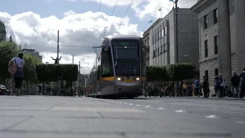 Luas passing by Stock Footage 154301496