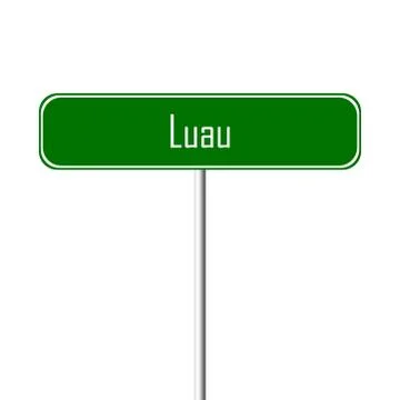 Luau Town sign - place-name sign Stock Illustration