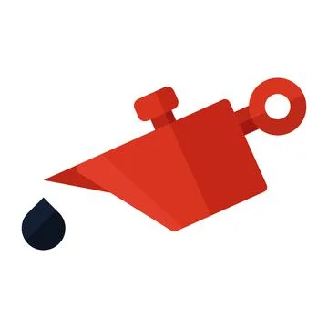 Lube oil flat clipart vector illustration Stock-Illustration