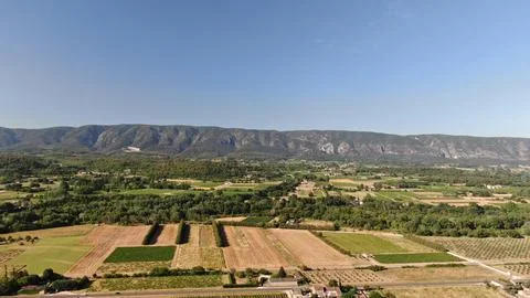 Luberon Mountain in Provence Stock Photos