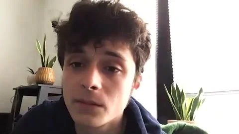 Lucas Jade Zumann talking about film 'Dr. Bird's Advice For Sad Poets' - 2021 Stock Footage 157434468