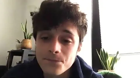 Lucas Jade Zumann talking about film 'Dr. Bird's Advice For Sad Poets' - 2021 Video stock 157434504
