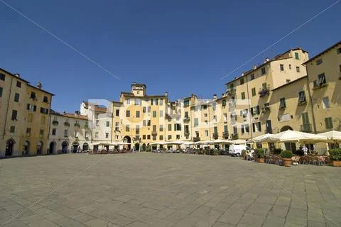 Lucca (tuscany) - historic square Stock Photos