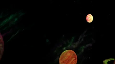 Lucent Planets of Outer Space Vídeos de archivo 100699515